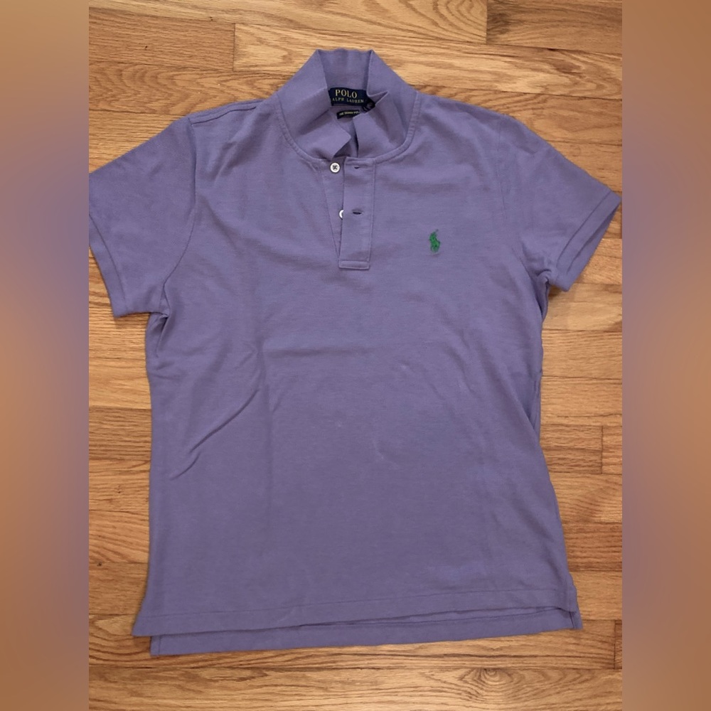 Polo Ralph Lauren Womens “The Skinny Polo” Shirt Pure Lilac Size XL (NWT)